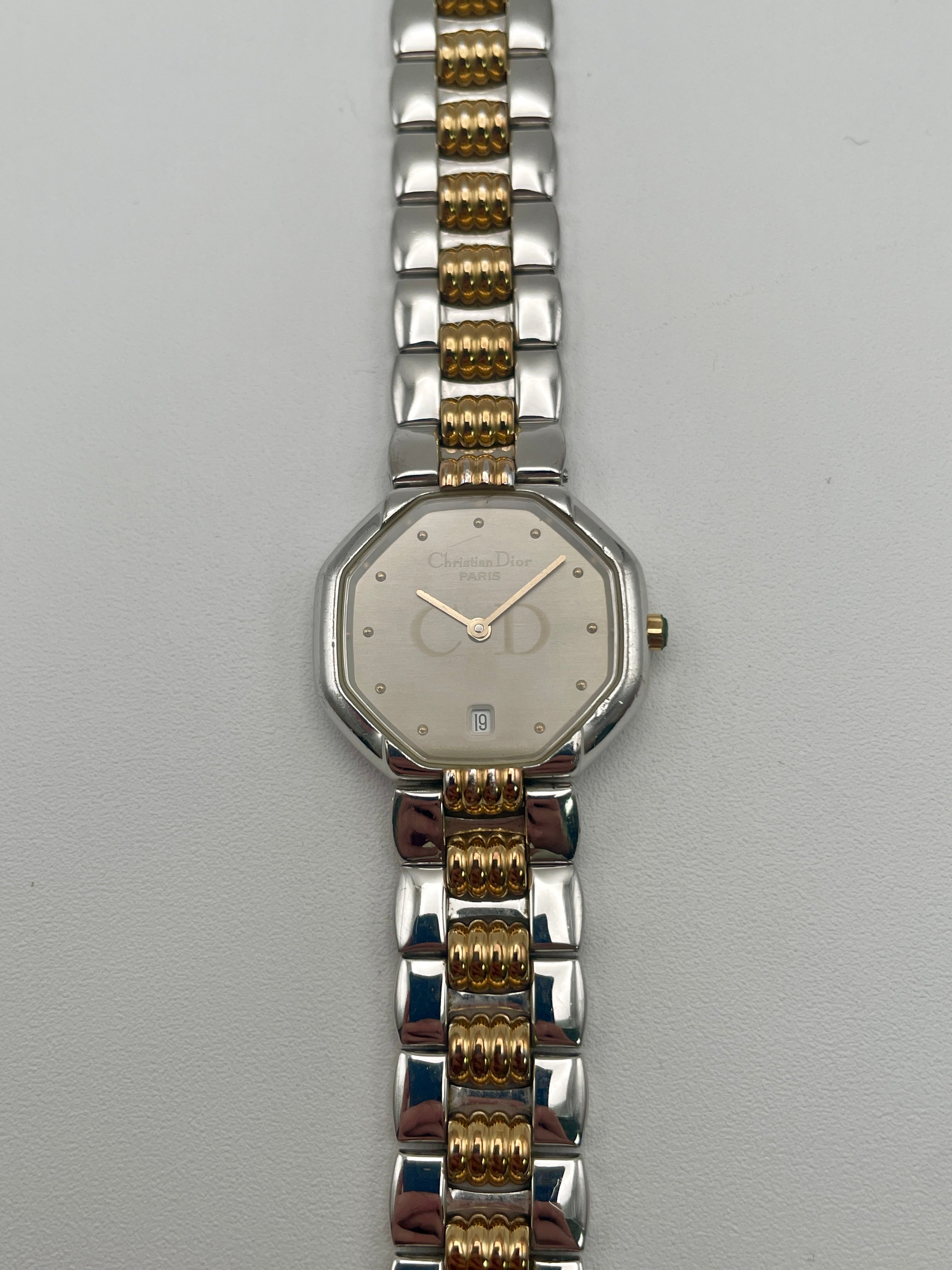 Christian Dior Déposé Octagon Vintage Women's Watch in Two Tone