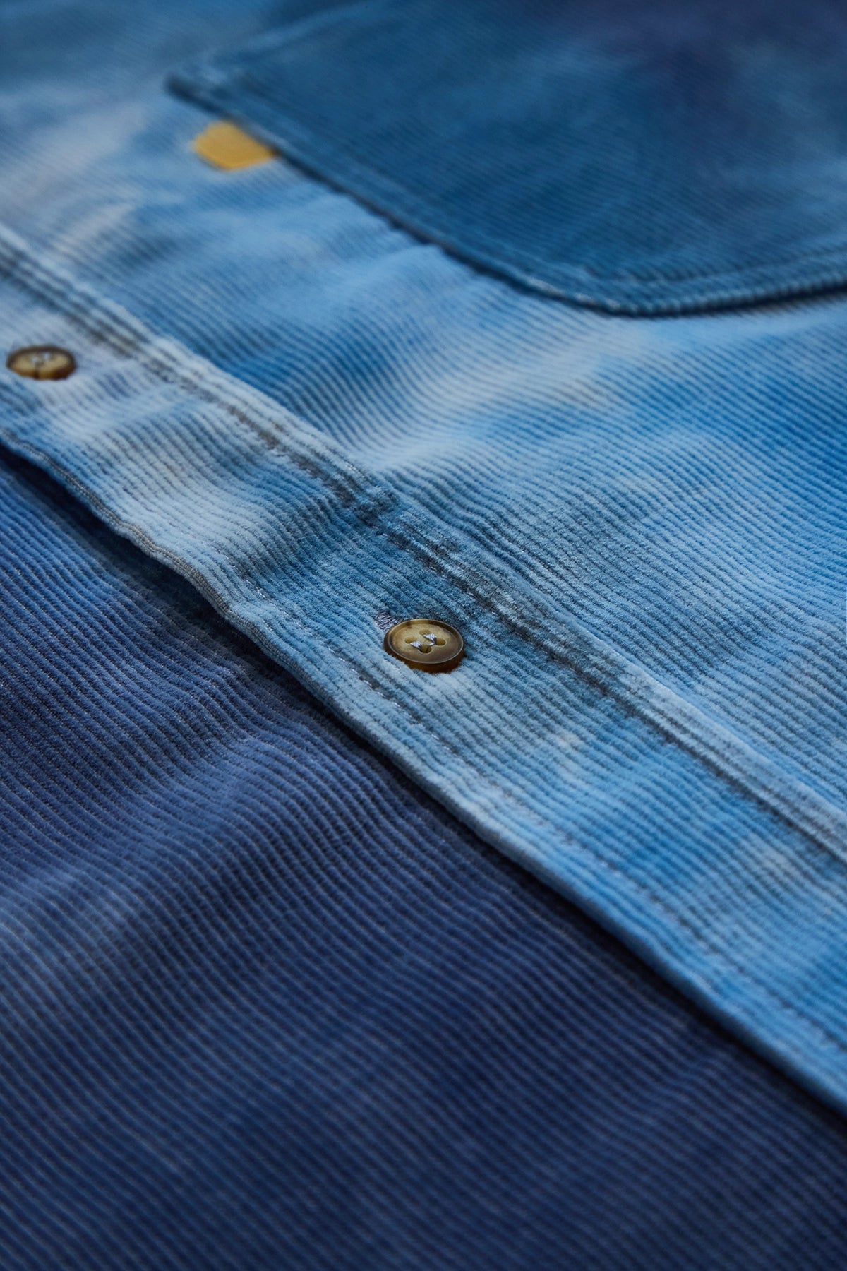 ERL Tie-Dye Corduroy Overshirt Blue – ESSXNYC