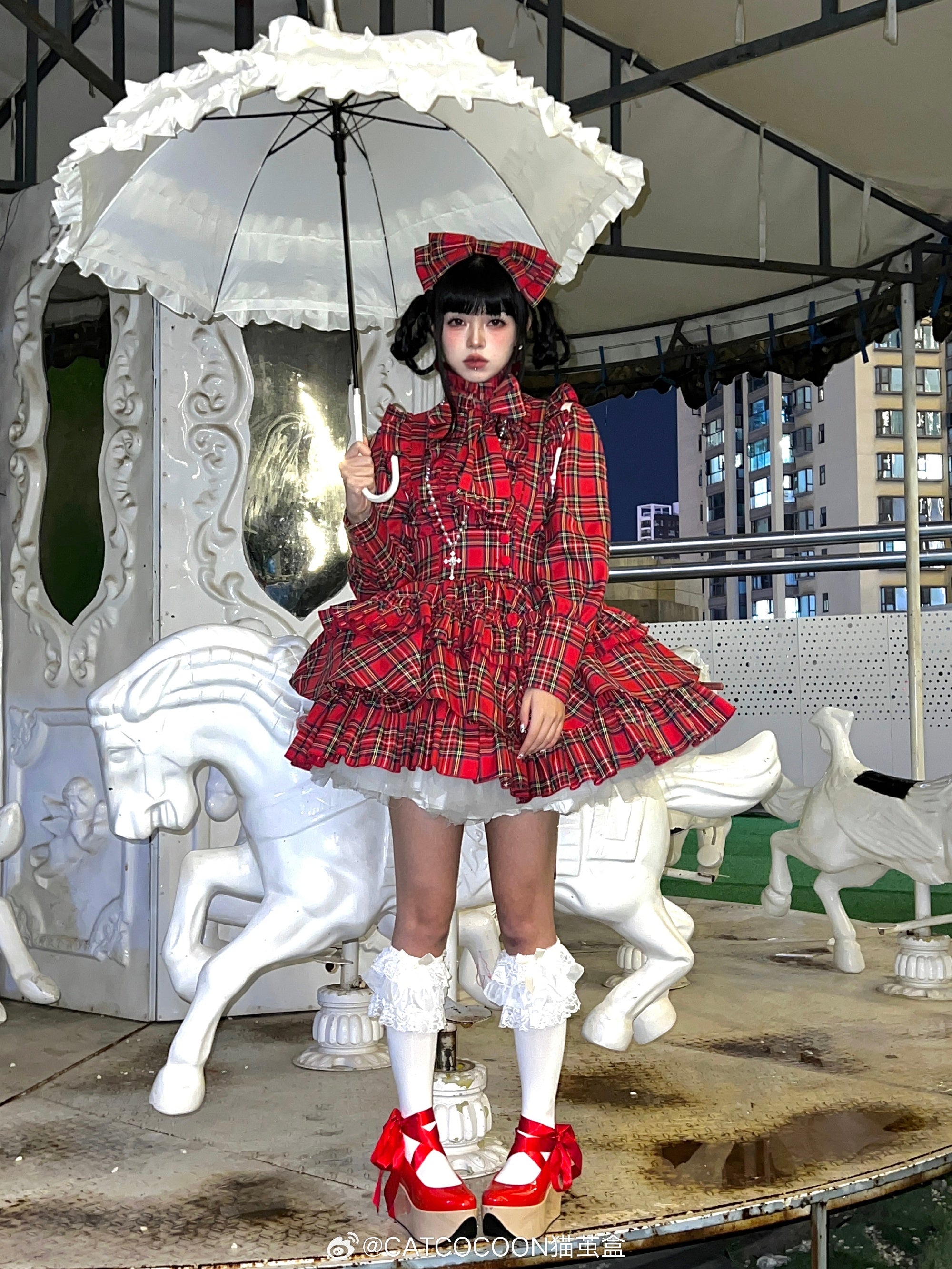 A Doll's House スカート(チェックver.)【CATCOCOON】 – Epetice