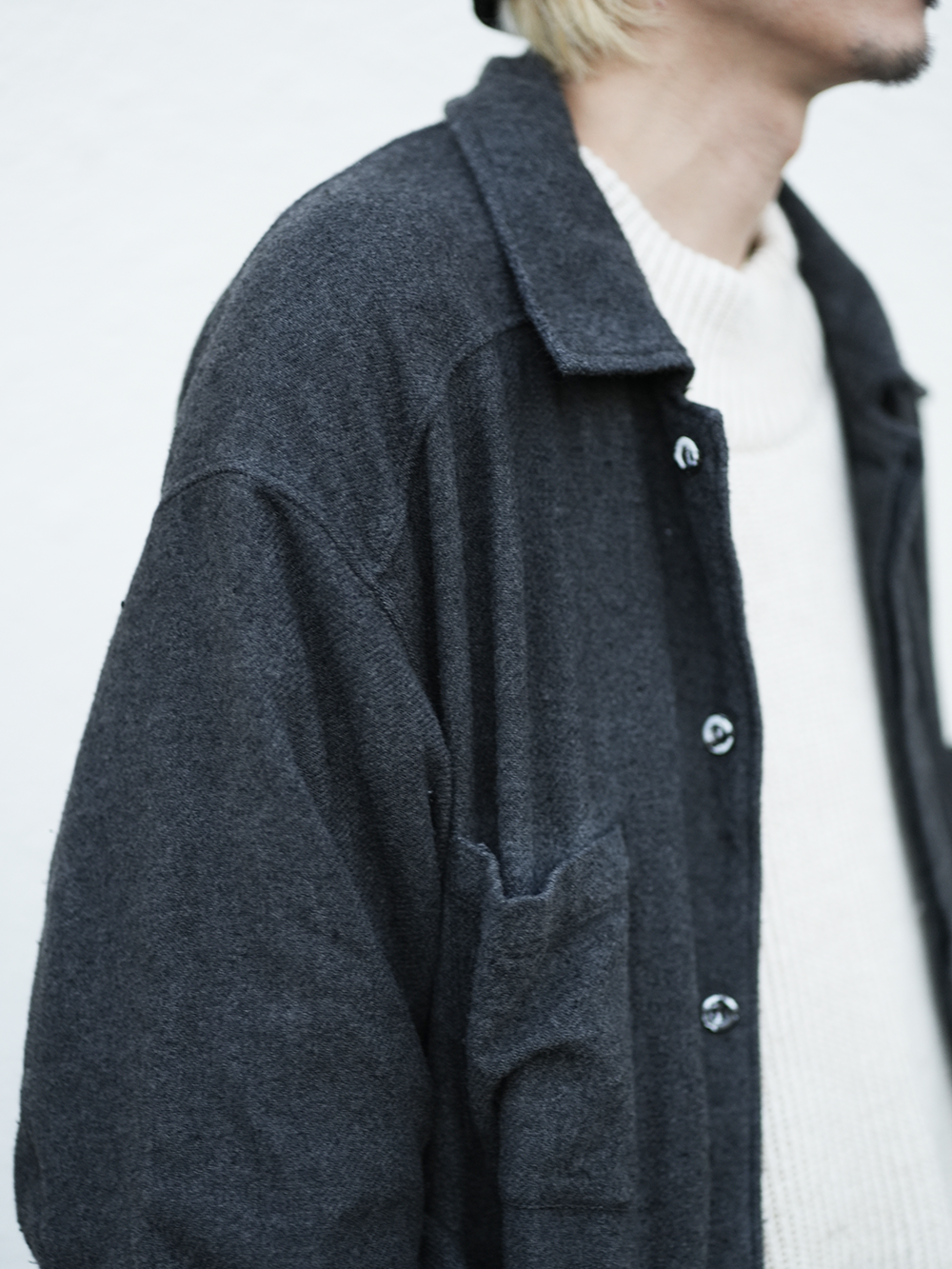 ANCELLM/exclusive】PILLING SHIRT JACKET EX