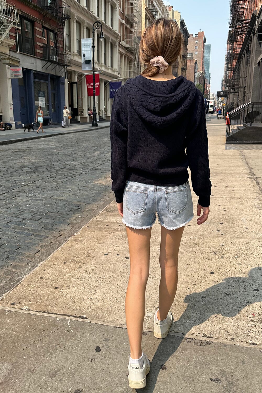 Ayla Cable Knit Zip-Up Sweater – Brandy Melville Europe