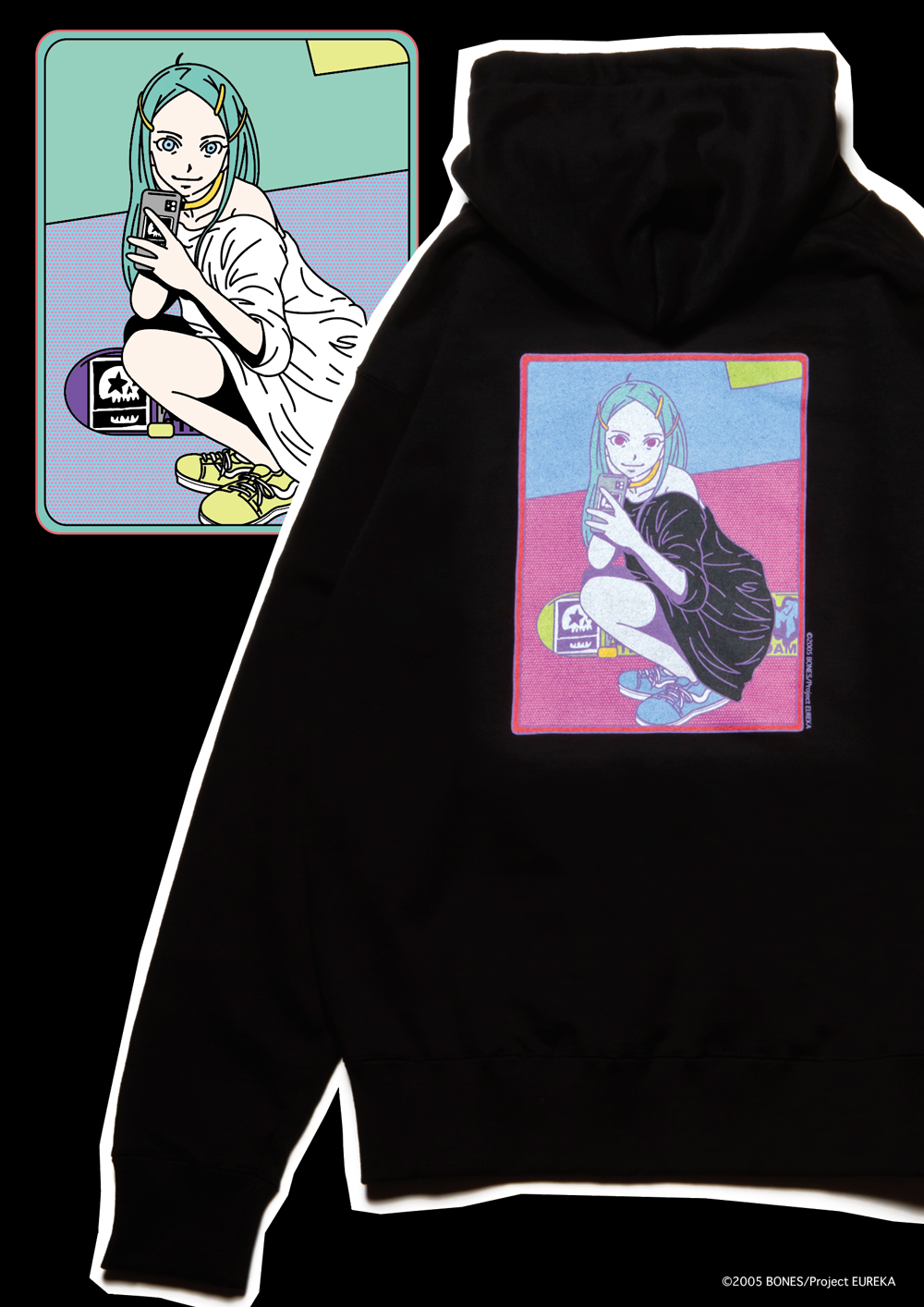 交響詩篇エウレカセブン x MxMxM “ANEMONE MOSH MISFITS” HOODIE