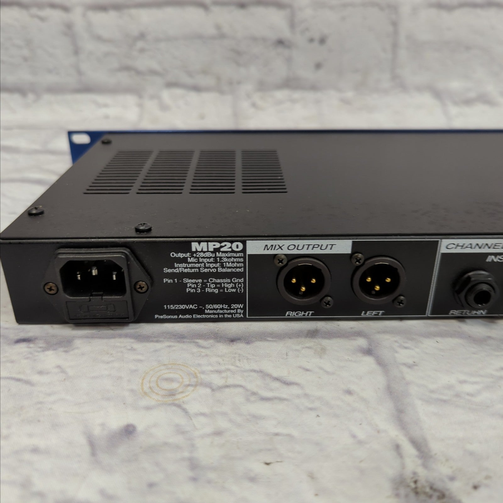 Presonus MP20 2-Channel Microphone Preamp - Evolution Music