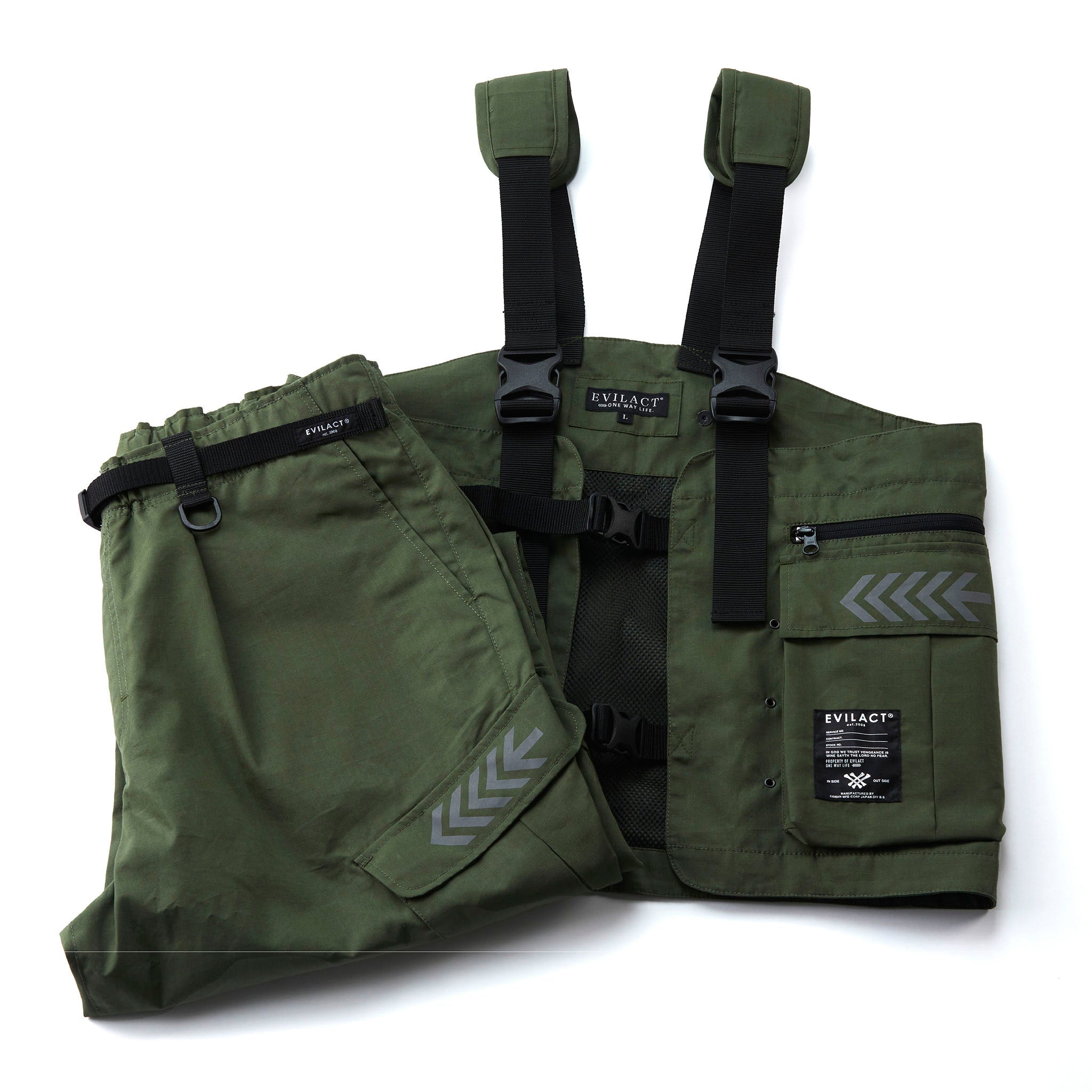 EVILACT TACTICAL VEST olive drab | EVILACT (イーブルアクト