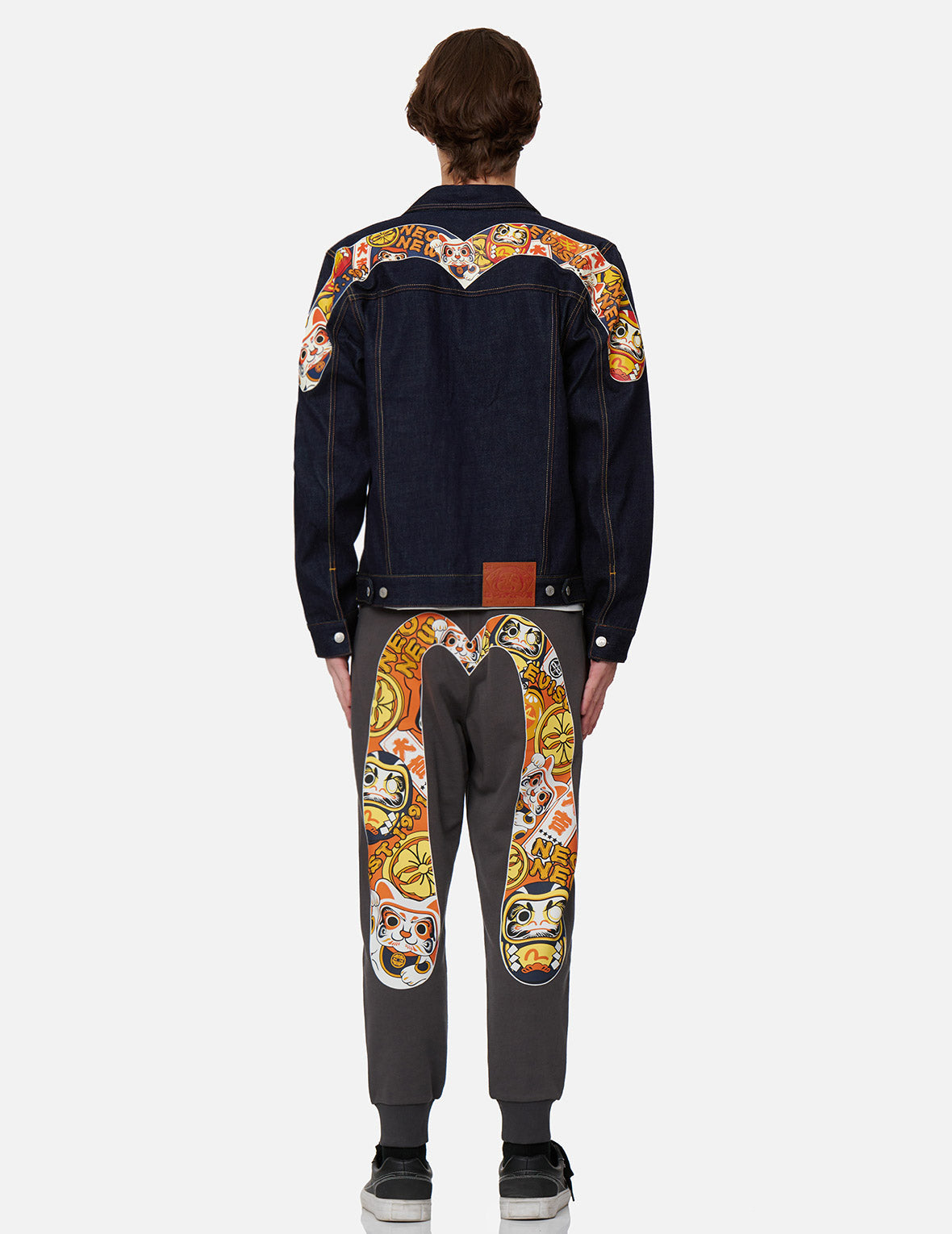 EVISU Squad ダイコックプリント デニムジャケット