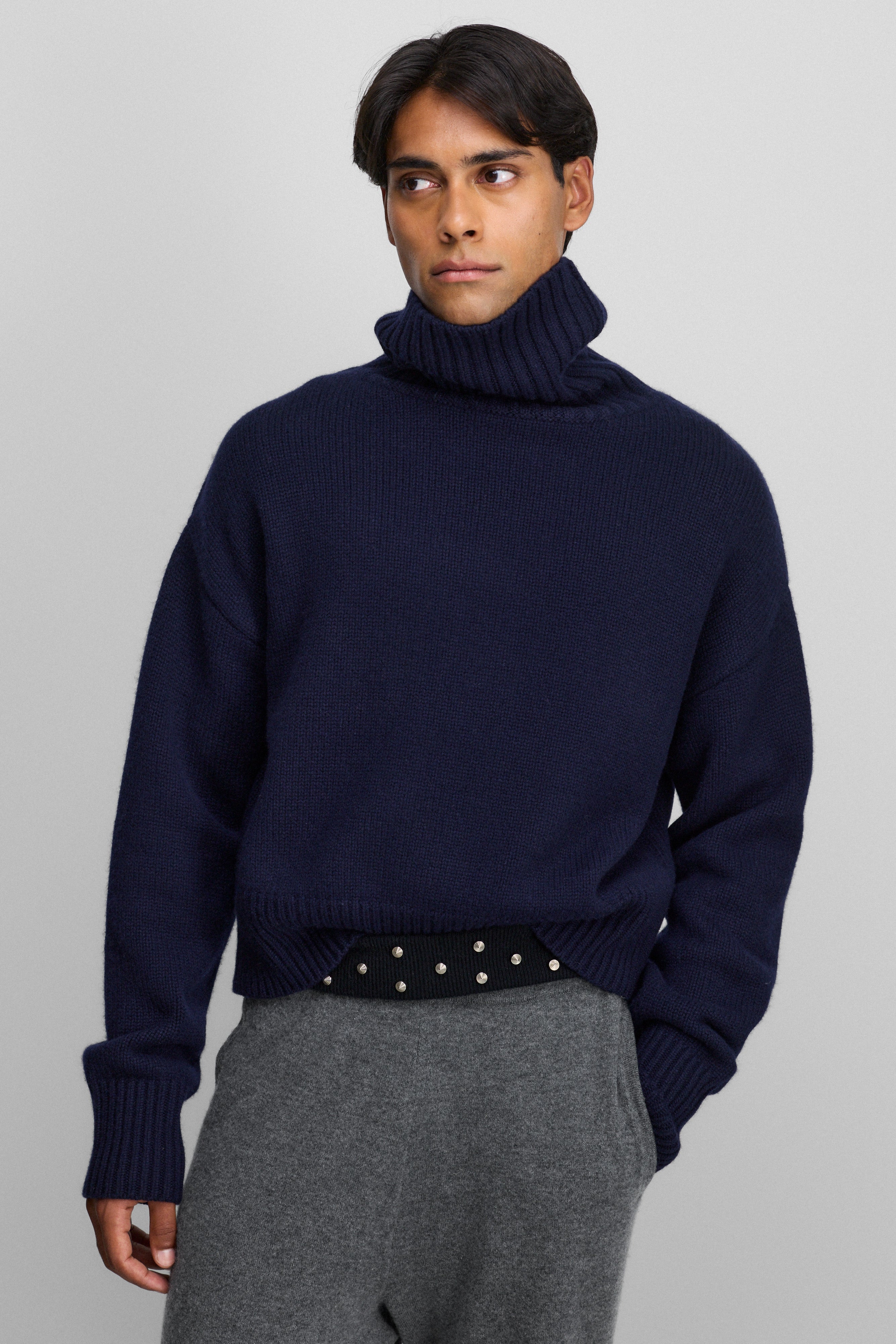 extreme cashmere turtleneck sweater n434 crop xtra – extreme