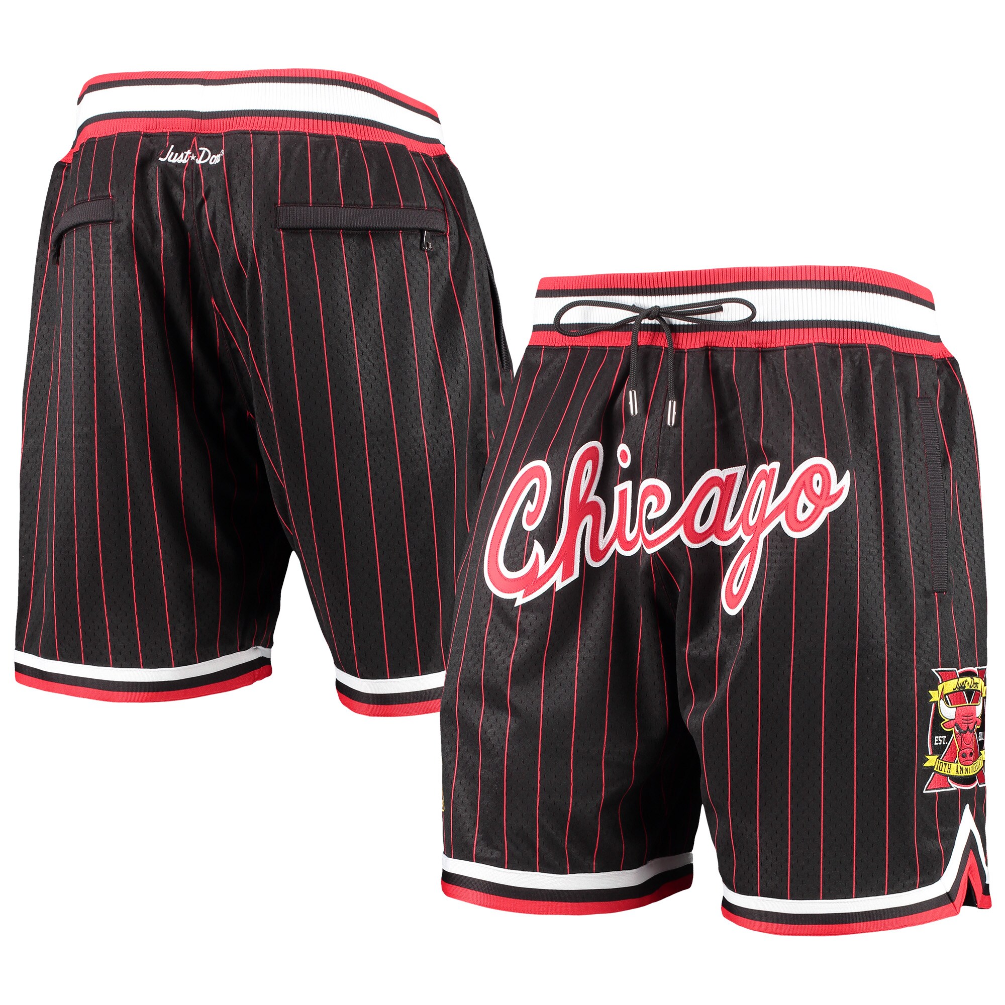 Men's Chicago Bulls Mitchell & Ness Black/Red Hardwood Classics