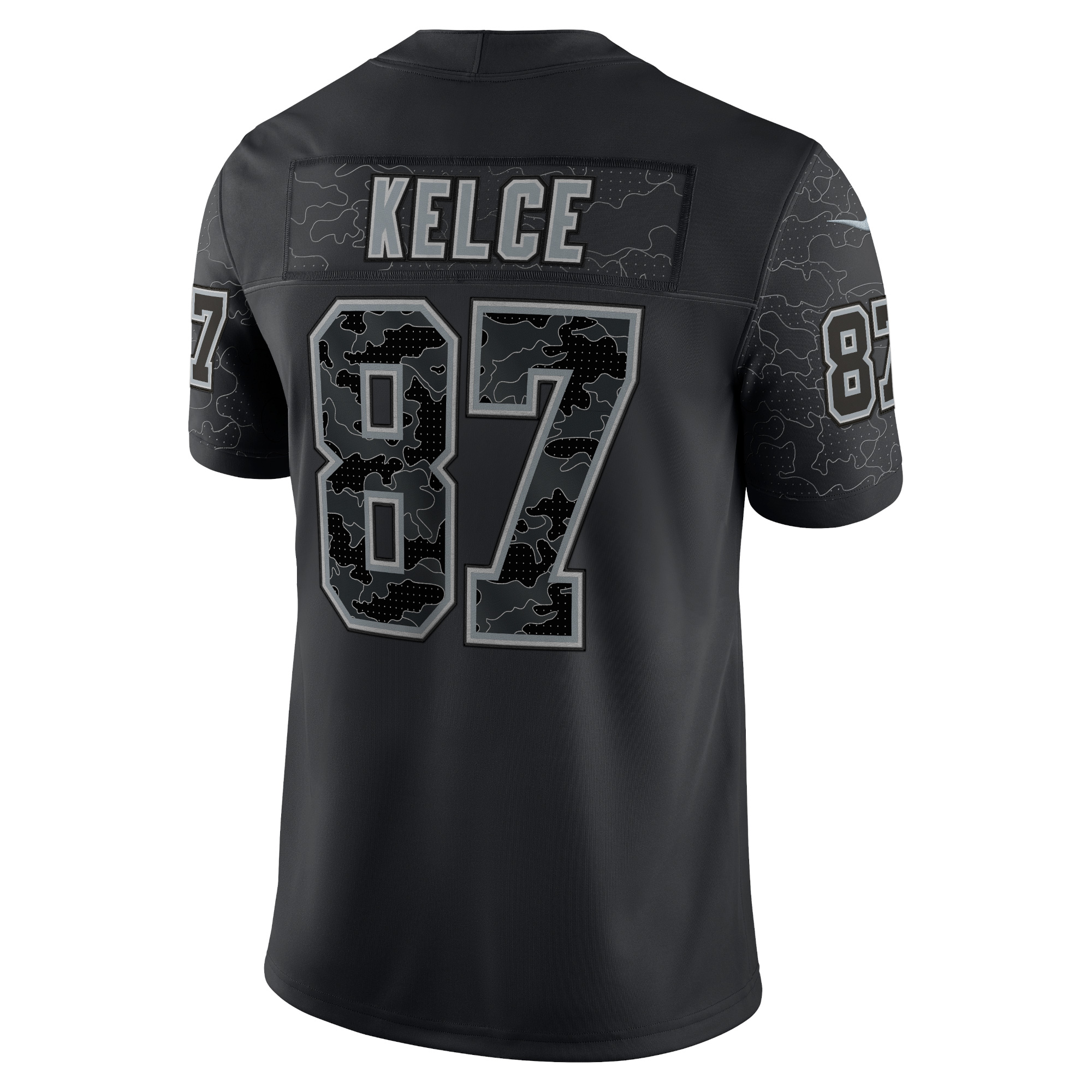 Men's Nike Travis Kelce Black Kansas City Chiefs RFLCTV Limited Jersey