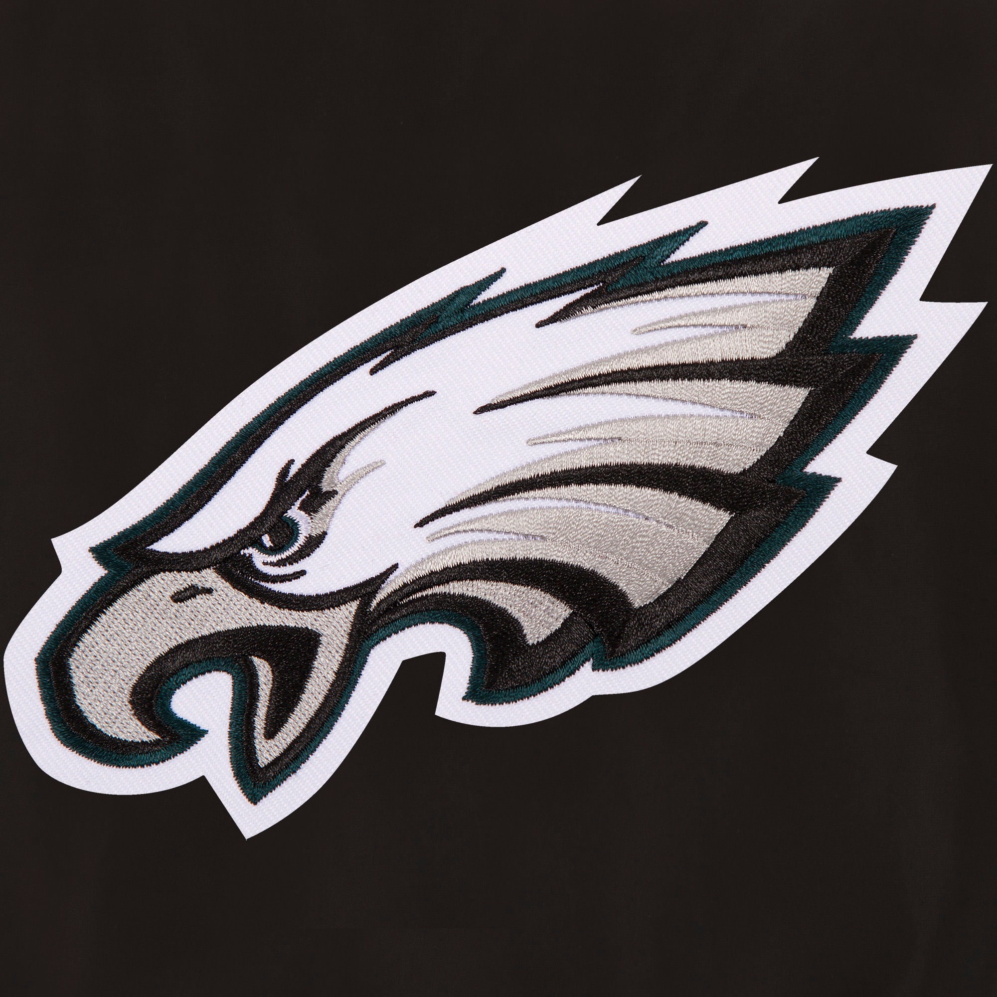 Men's NFL Pro Line by JH Design Black Philadelphia Eagles Full-Zip