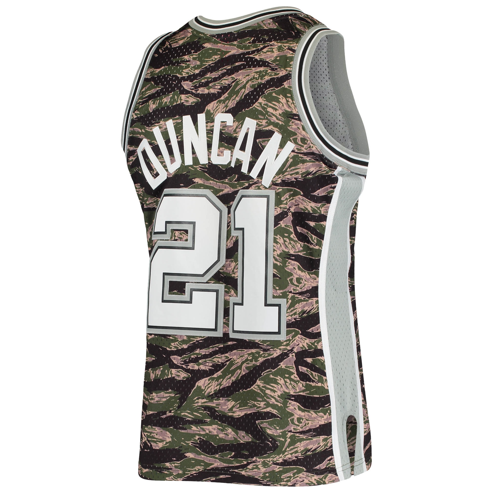 Men's San Antonio Spurs Tim Duncan Mitchell & Ness Camo Hardwood