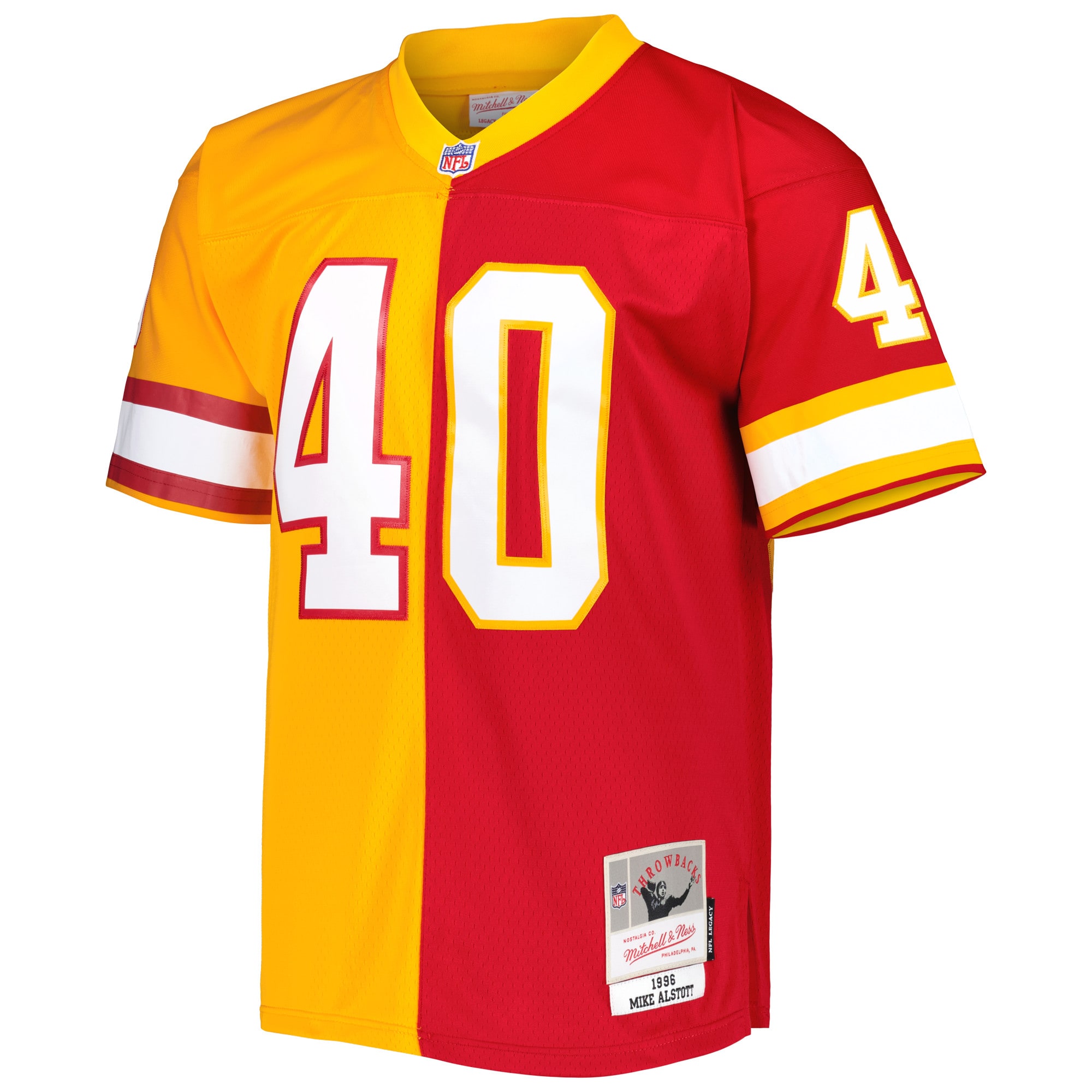 Men's Mitchell & Ness Mike Alstott Orange/Red Tampa Bay Buccaneers