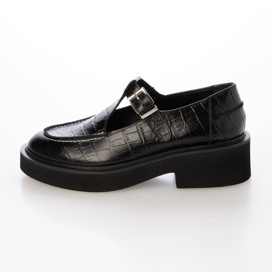 Fabio Rusconi Fabio Rusconi round toe thick sole T-strap shoes