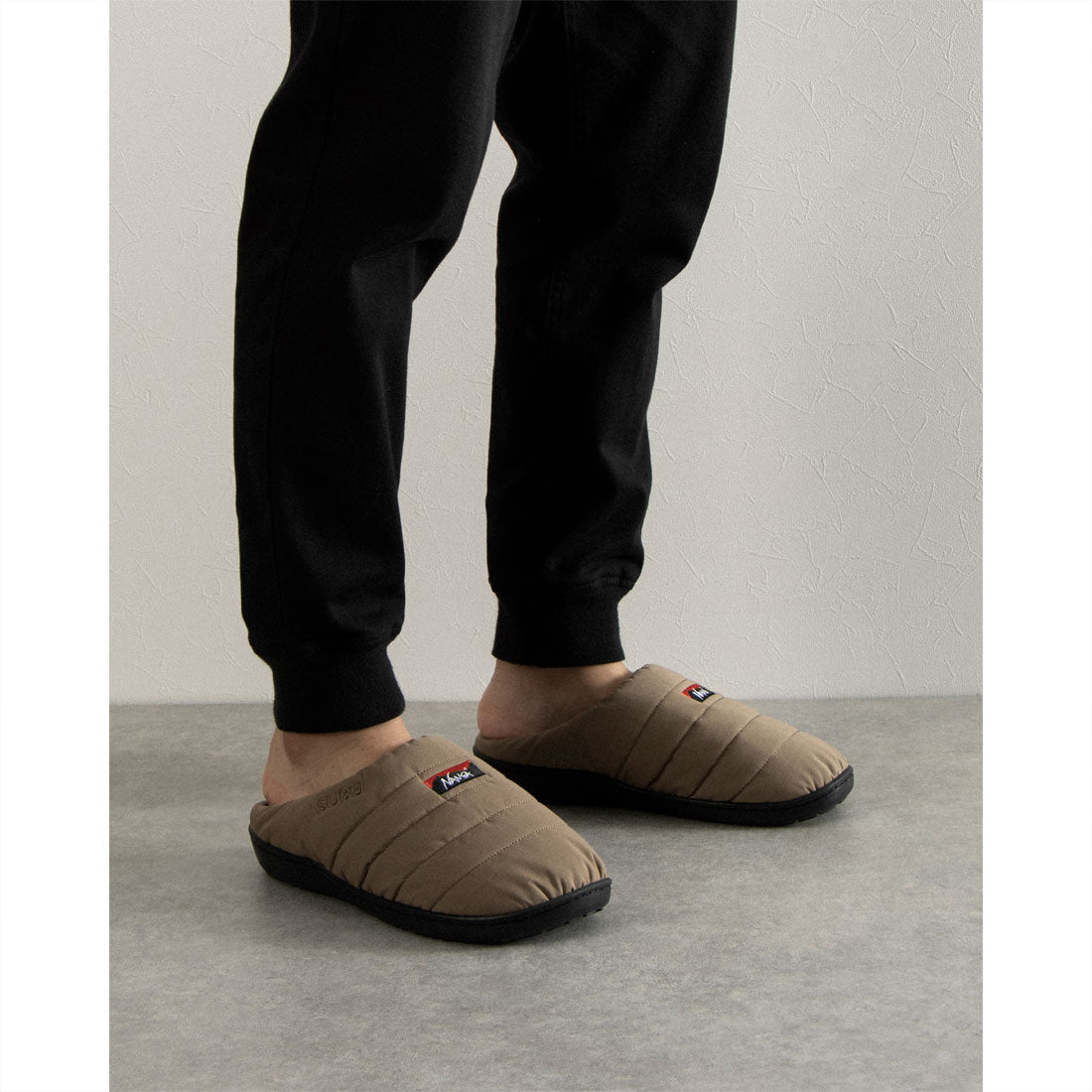 NANGA SUBU NANGA SUBU collaboration TAKIBI fleece-lined winter sandals
