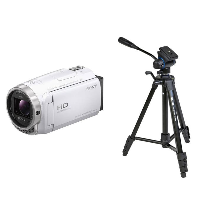 レンタル] ソニー ビデオカメラ HDR-CX680 + 三脚 GX6400 Video セット