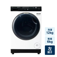 レンタル] アクア 【左開き】ドラム式洗濯乾燥機 洗濯12kg/乾燥6kg AQW