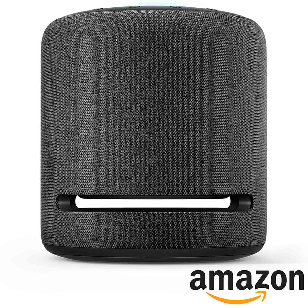 Smart Speaker Amazon com Áudio de Alta Fidelidade e Alexa Preto
