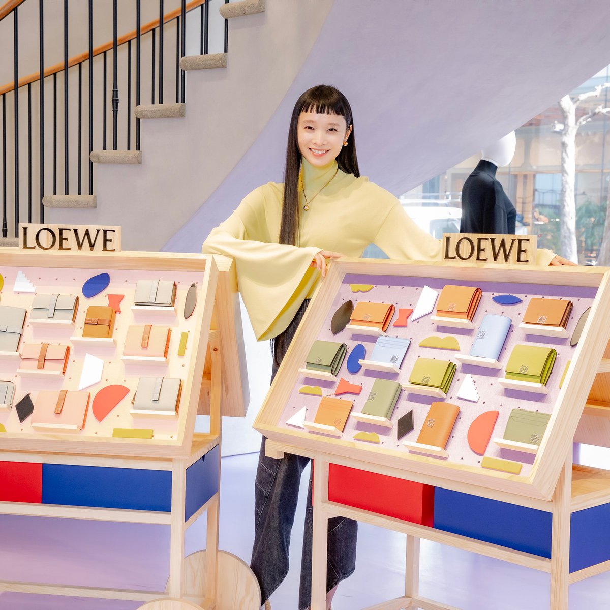 わたしが選ぶ「ロエベ」の財布——萬波ユカ in CASA LOEWE Tokyo