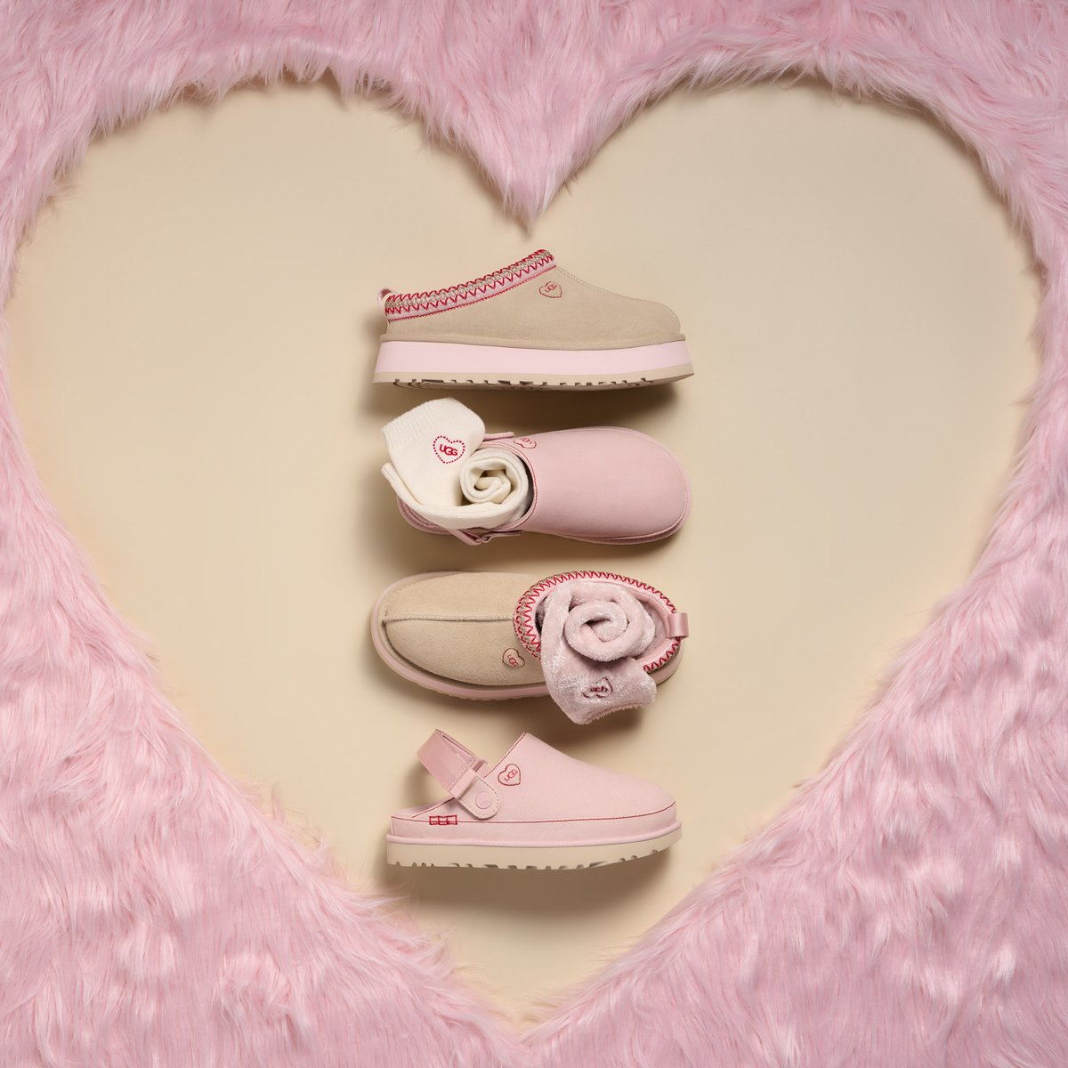 UGG®が「LOVE」テーマのバレンタインコレクション発売 ソックスも