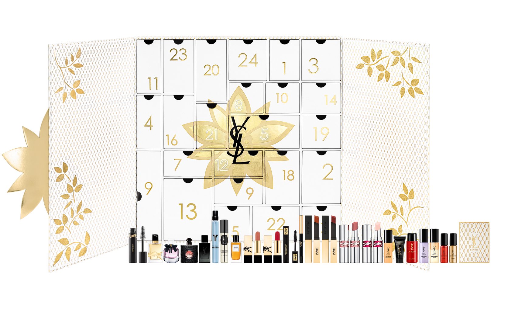 2024年クリスマスコフレ】YSL：人気リップやアイパレットがゴールドの