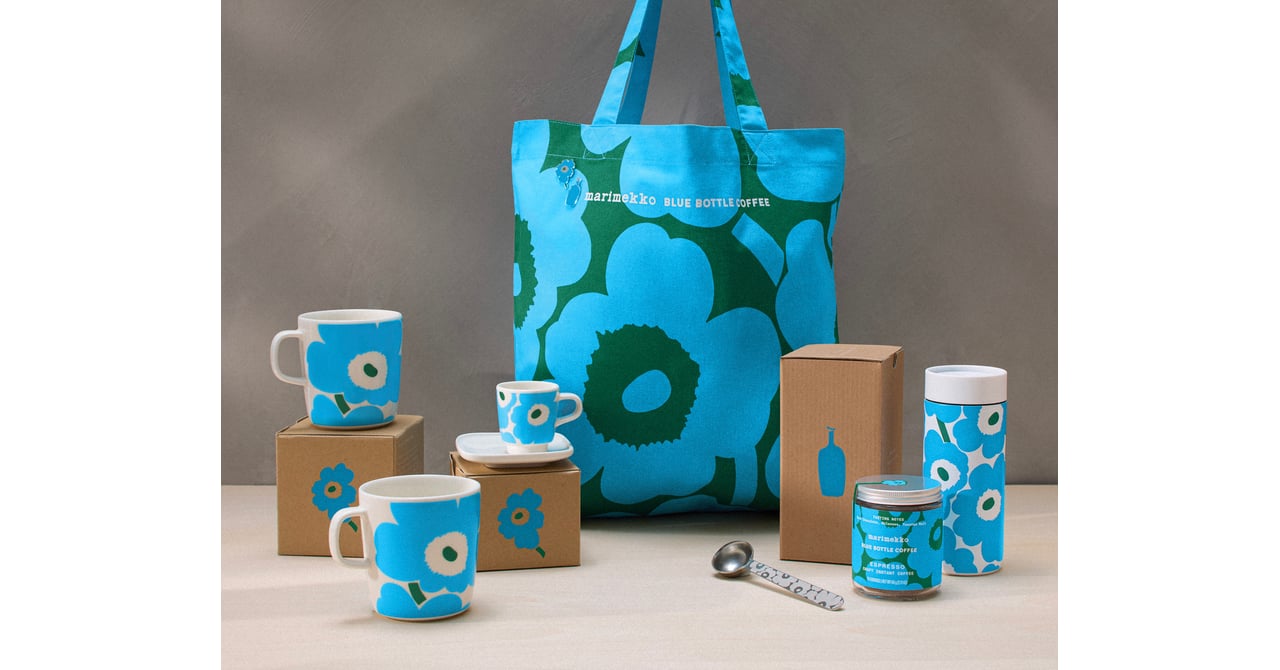 未使用 MARIMEKKO×BLUE BOTTLE COFFEE ウニッコトート 第二弾！ブルー