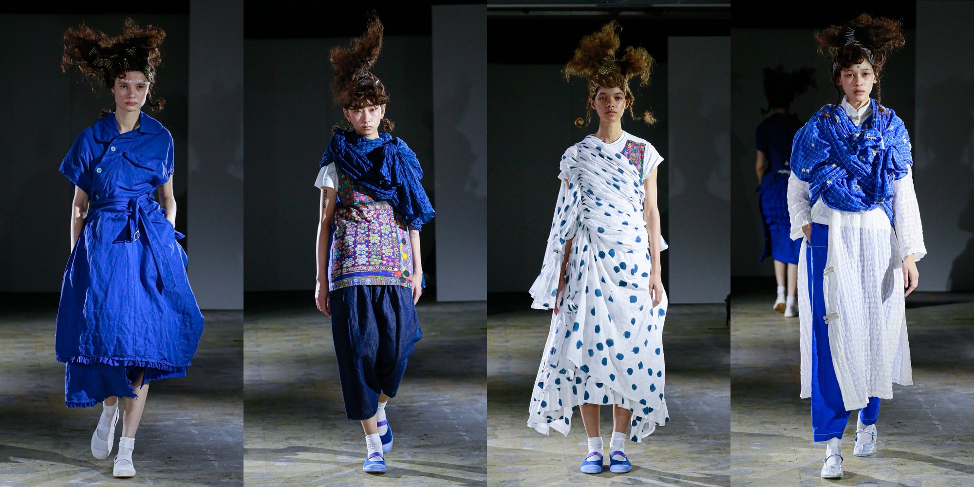 琉球藍で描くドットの世界 プリミティヴな服作りに回帰する「タオ