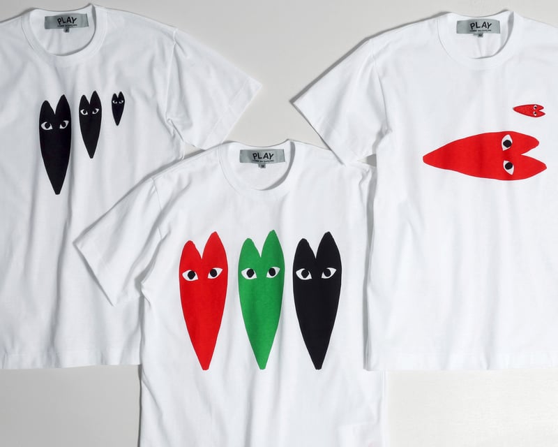 プレイ コム デ ギャルソンが青山店限定Tシャツ発売 アイコンハートを