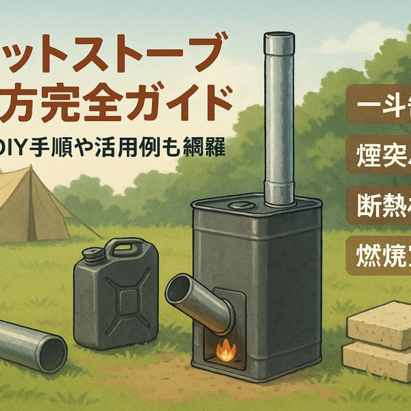 ロケットストーブの作り方を完全ガイド｜基礎構造と材料選びから一斗缶