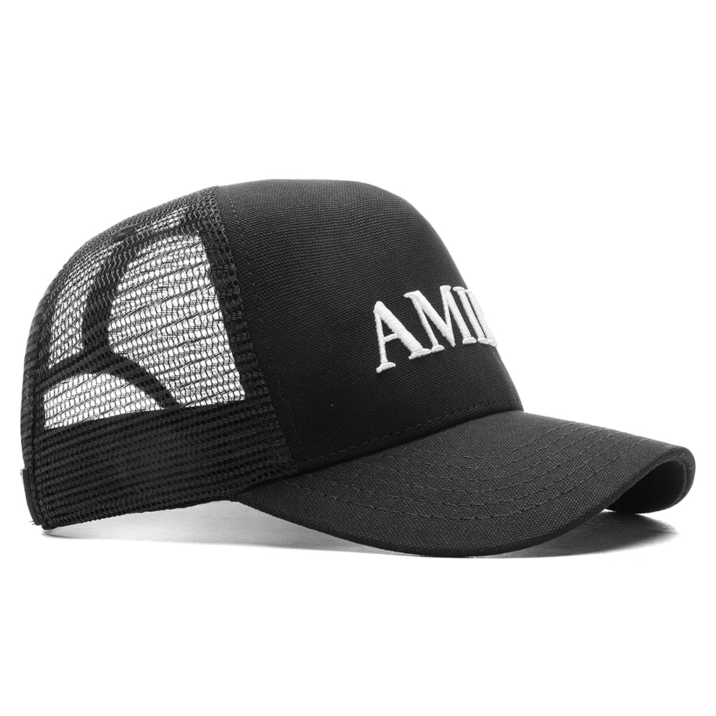 Amiri Core Logo Trucker Hat - Black – Feature