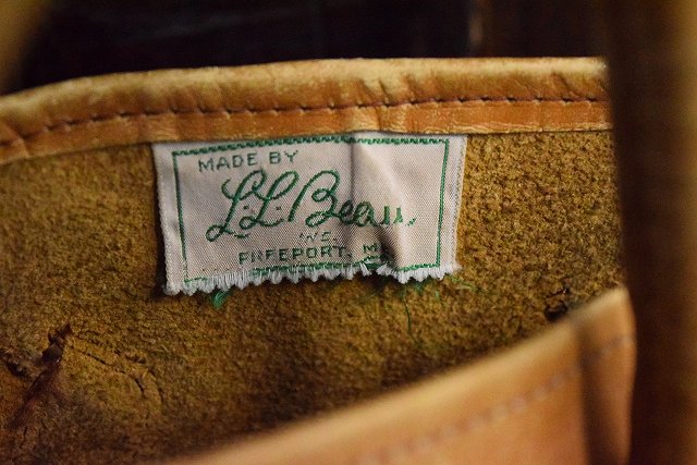 60's L.L.BEAN 筆記体タグ レザートートBAG 60年代 エルエルビーン