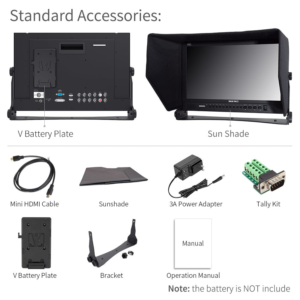 SEETEC P173-9HSD 17.3 インチ ブロードキャスト ディレクター