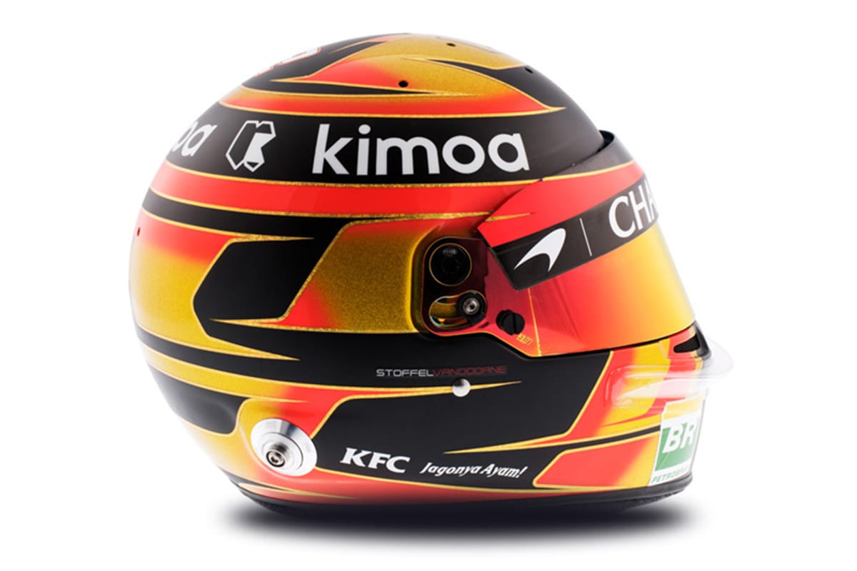 マックス・フェルスタッペン 2018年 F1ヘルメット 写真