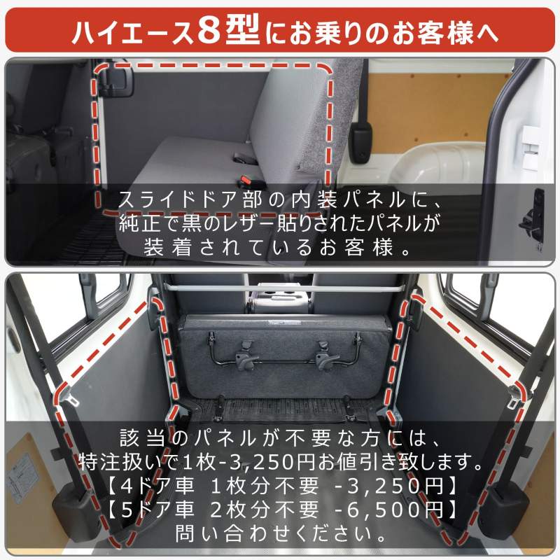 200系 ハイエース DX 標準ボディ 5ドア ジャストロー仕様車専用 トリム