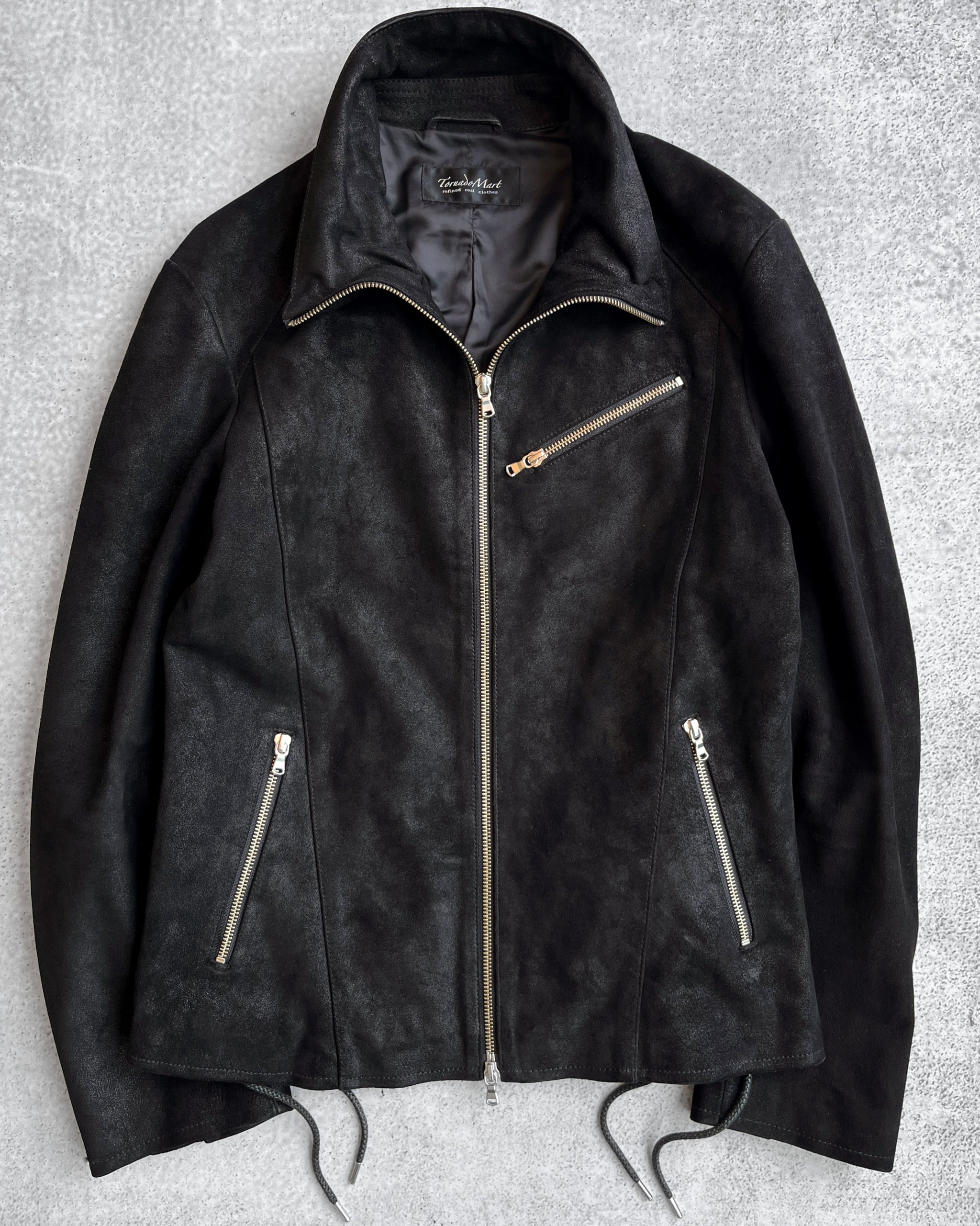 Tornado Mart 00s Lace-Up Suede Track Jacket – firstfinal