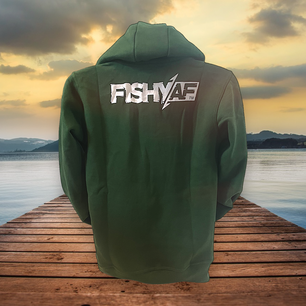 Angler Fish Zipper Hoodie - Green – FishyAF
