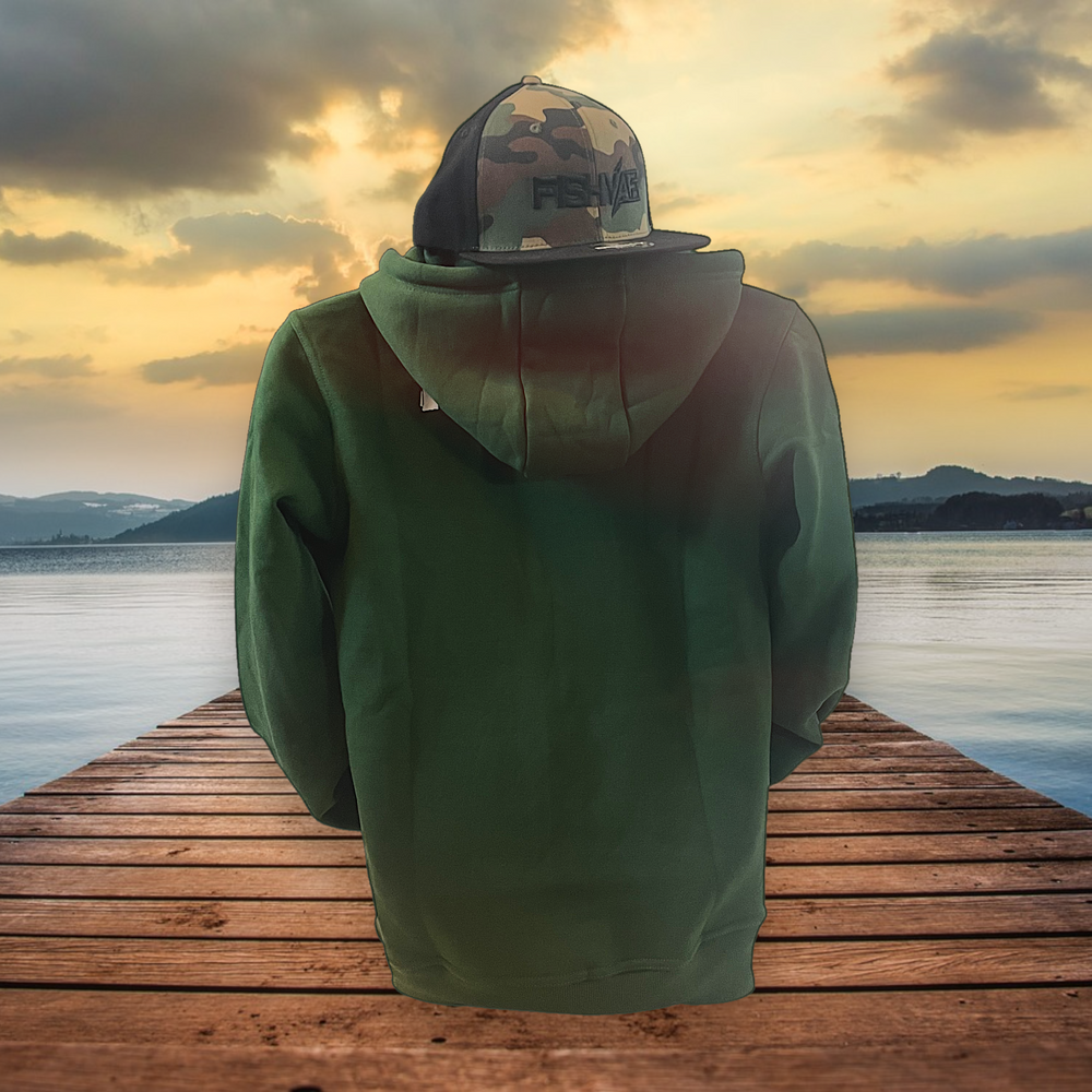 Angler Fish Zipper Hoodie - Green – FishyAF