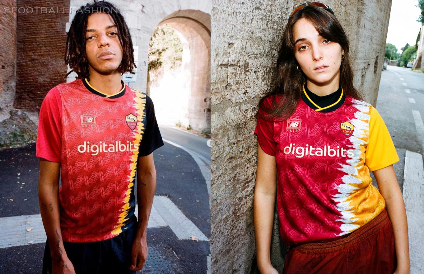 AS Roma 2022/23 Aries x New Balance Kits - FOOTBALL FASHION