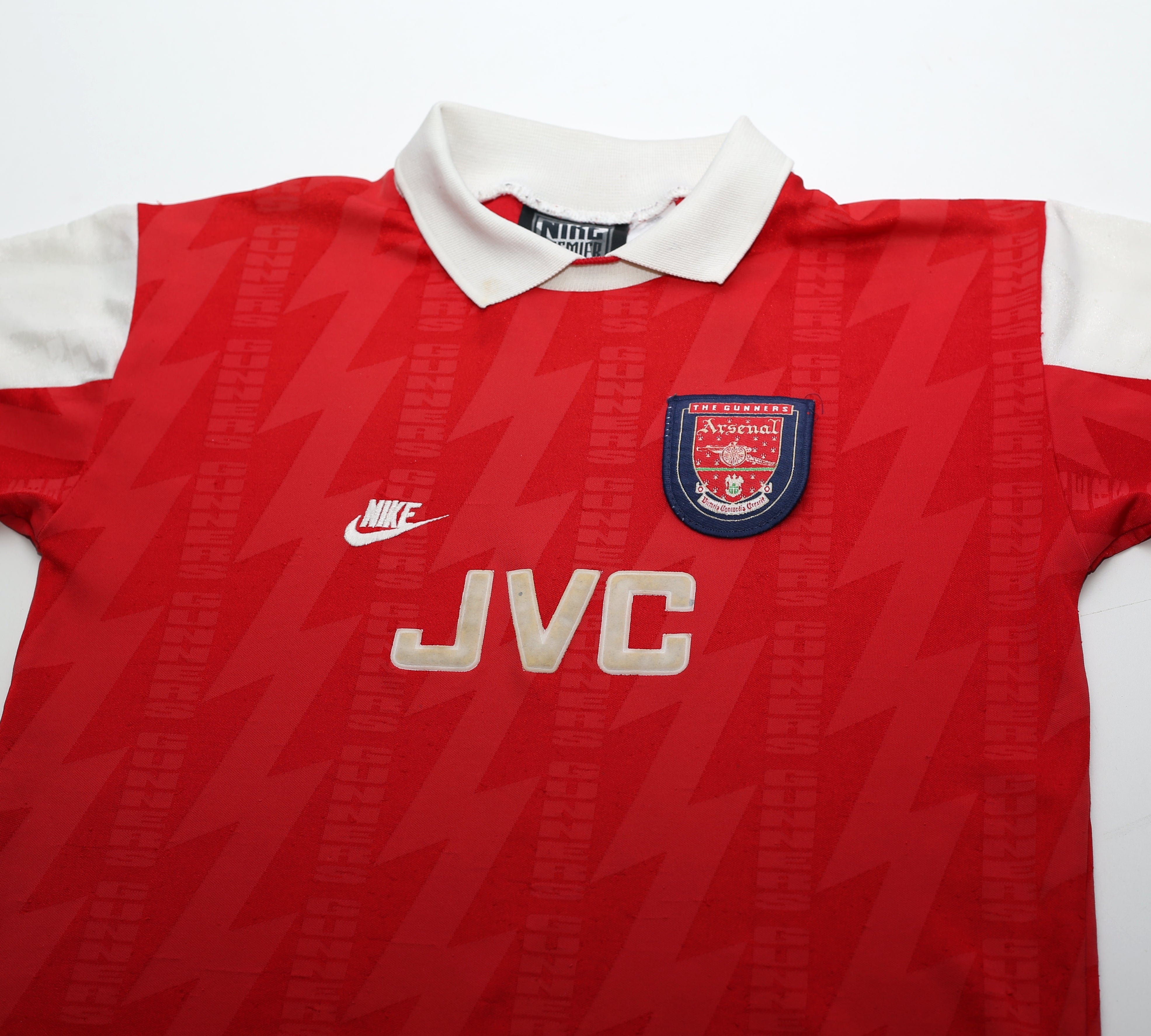 1994/96 Arsenal Vintage Nike Home Football Shirt Jersey | Size
