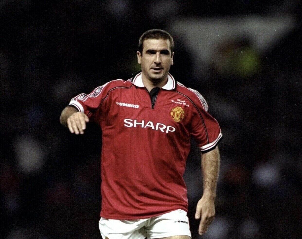 1998 CANTONA #7 Manchester United Vintage Umbro (XL) MUNICH