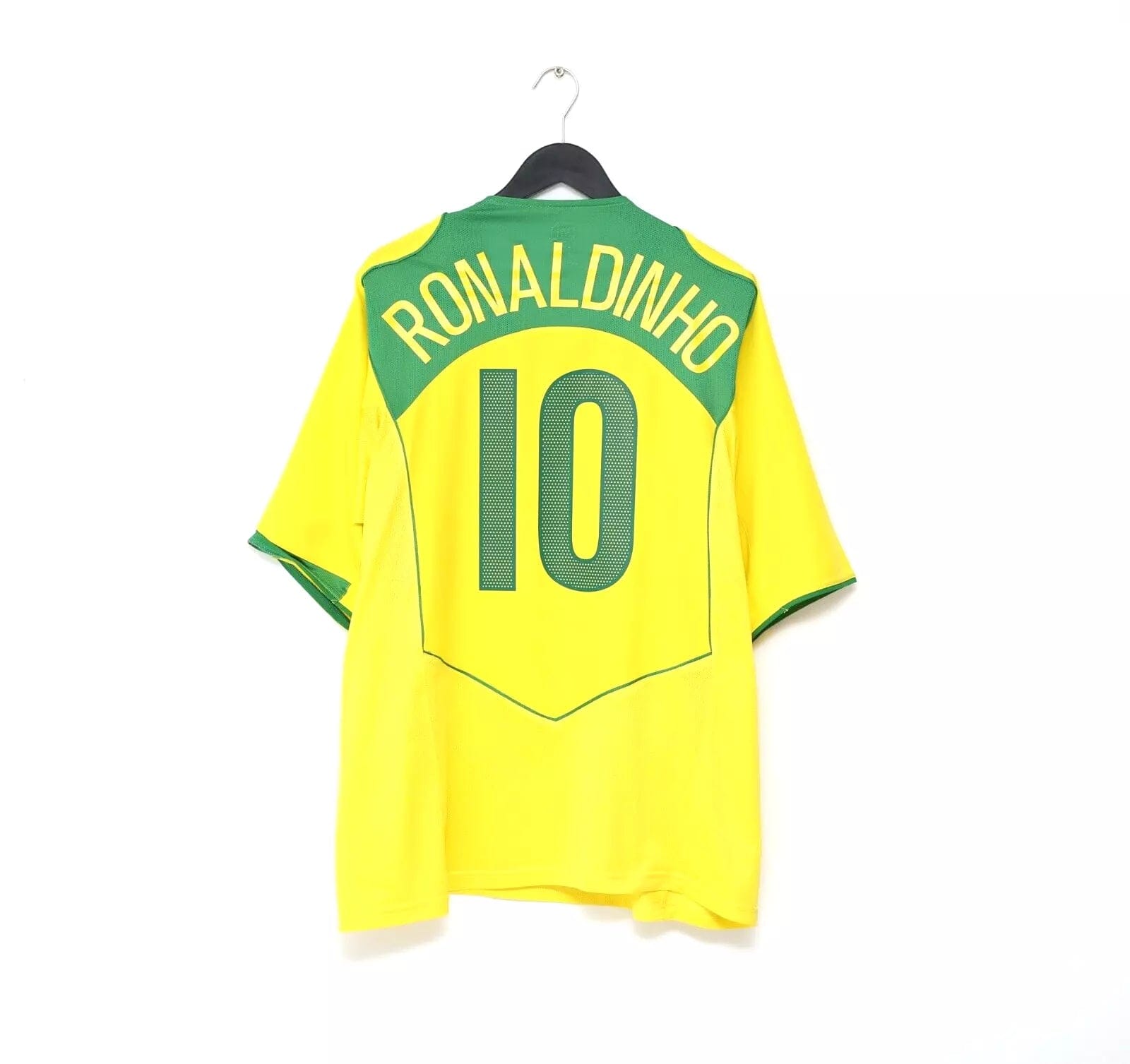 2004/06 Ronaldinho #10 Brazil Vintage Nike Home Football Shirt