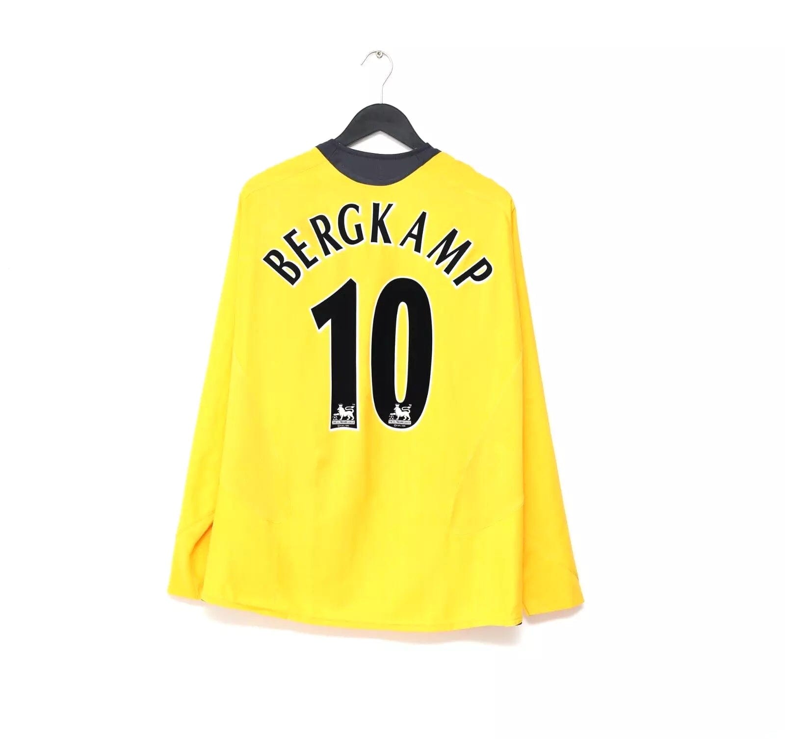 2005/06 Bergkamp #10 Arsenal L/S Away Football Shirt | Size L