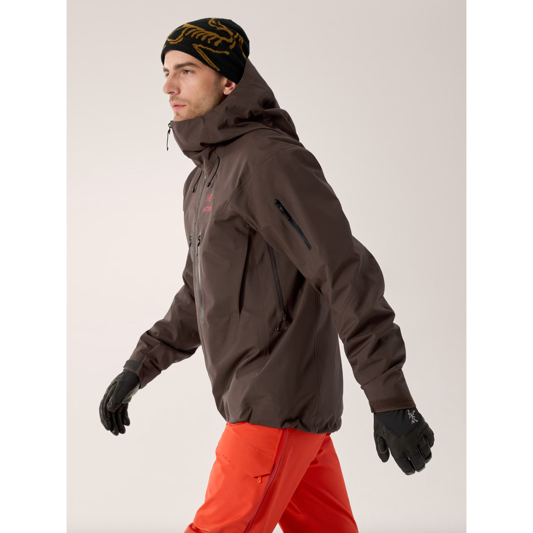 Arc'teryx Men's Alpha SV Jacket in Carob/Blk/Dynasty