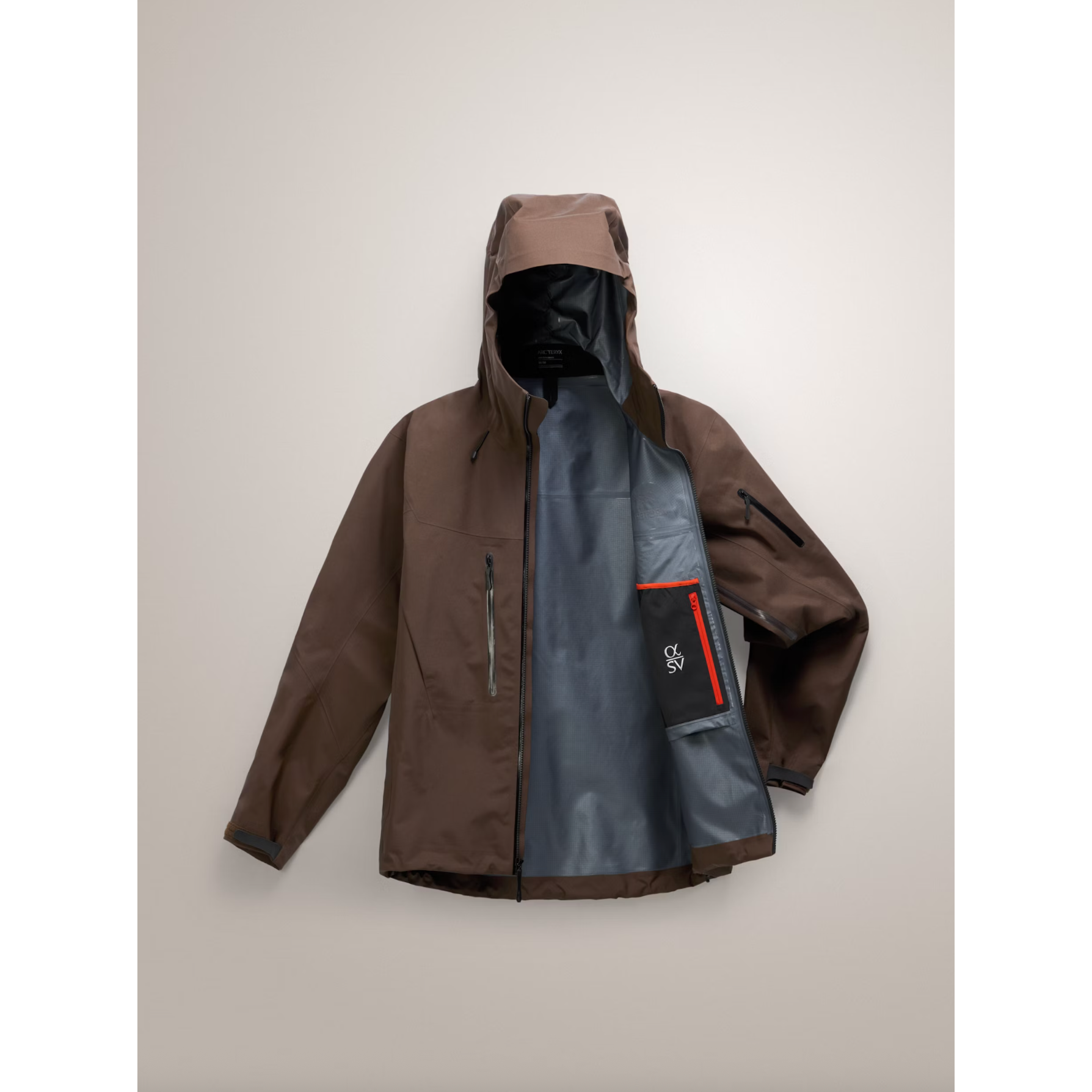 Arc'teryx Men's Alpha SV Jacket in Carob/Blk/Dynasty