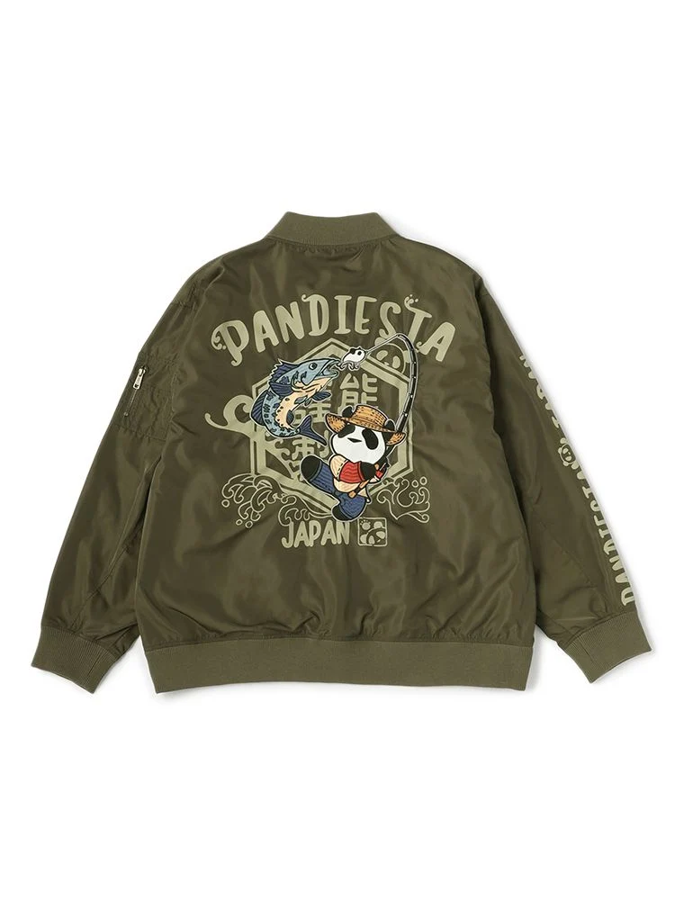 ブラック 【PANDIESTAJAPAN】釣りパンダMA-1 | フォーエル公式通販