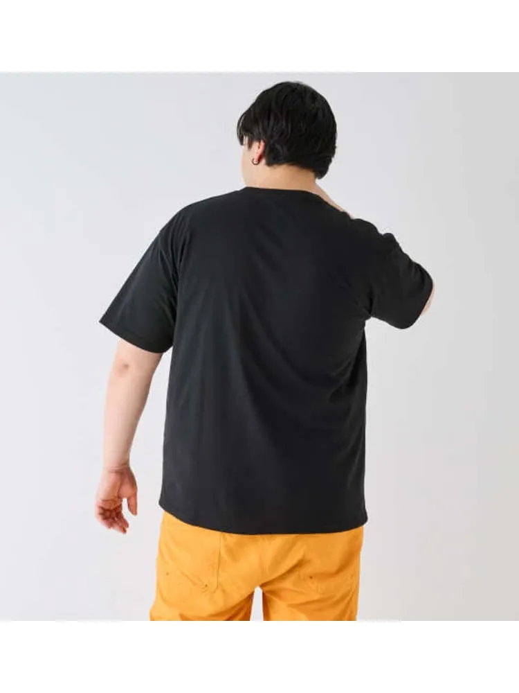 ピンク系 【SMILEY FACE】T/C天竺サガラ刺繍半袖Tシャツ ＊カタログ