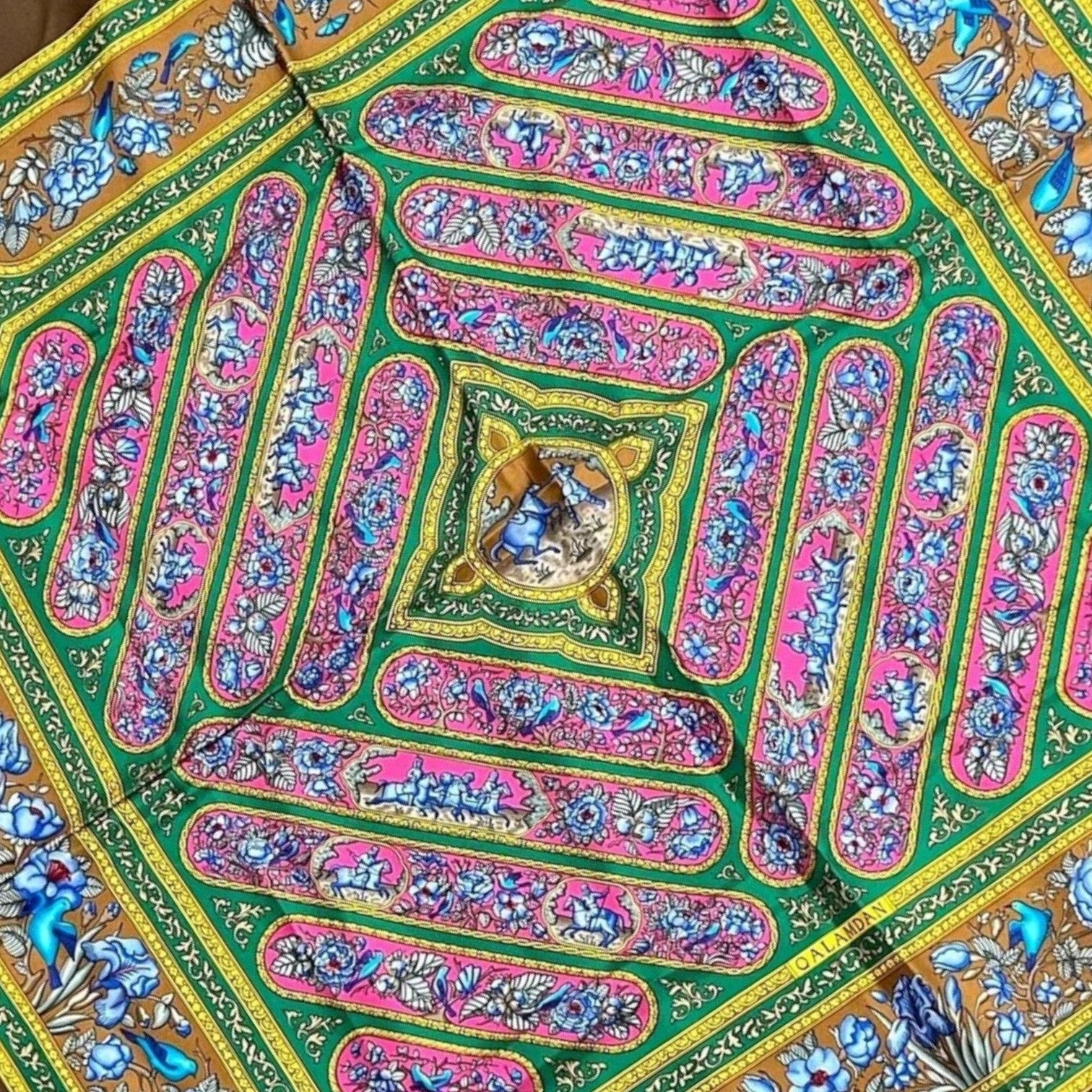 Authentic Hermes Qalamdan 90 cm Silk Scarf | Fortrove