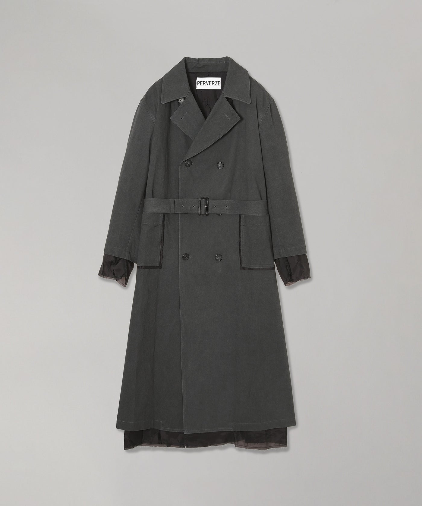 Rough Twill Long Coat ｜パーバーズ(PERVERZE)｜Forget-me-nots