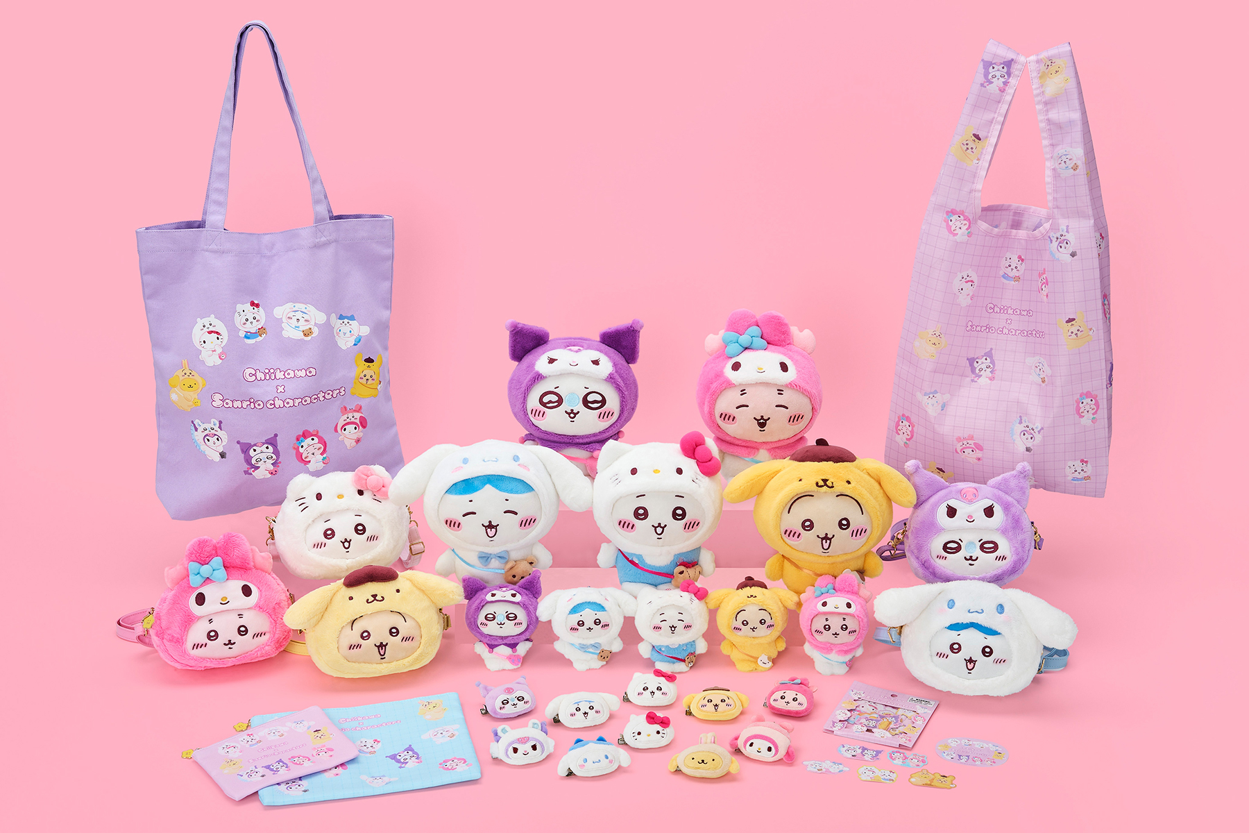 ちいかわ×サンリオがコラボ。ちいかわ＆ハローキティたちが互いになり