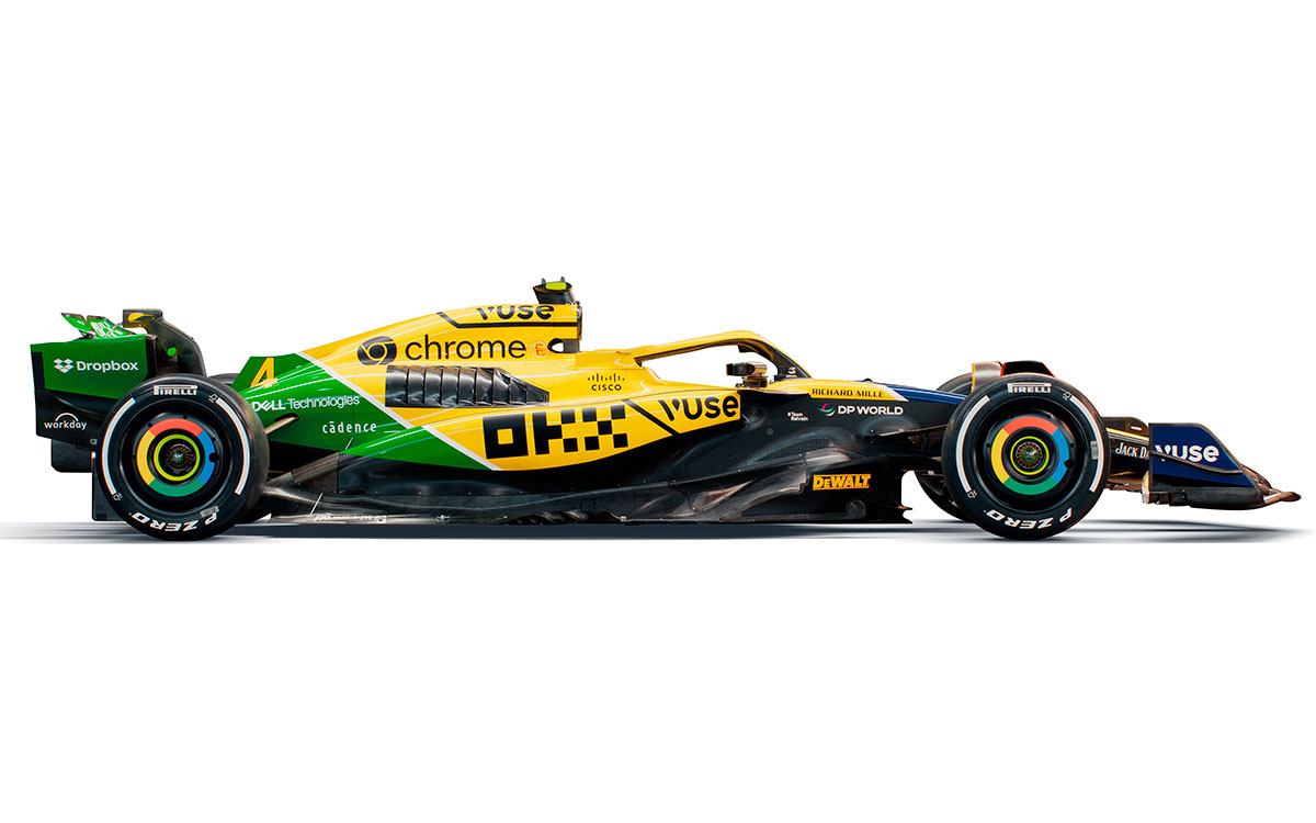 鮮やかな黄色で大変身！マクラーレン、F1モナコGPで「アイルトン・セナ