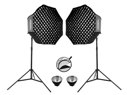 Godox SL60II D 60W Beyaz LED Video Işığı 2'li Kit - Fotografium