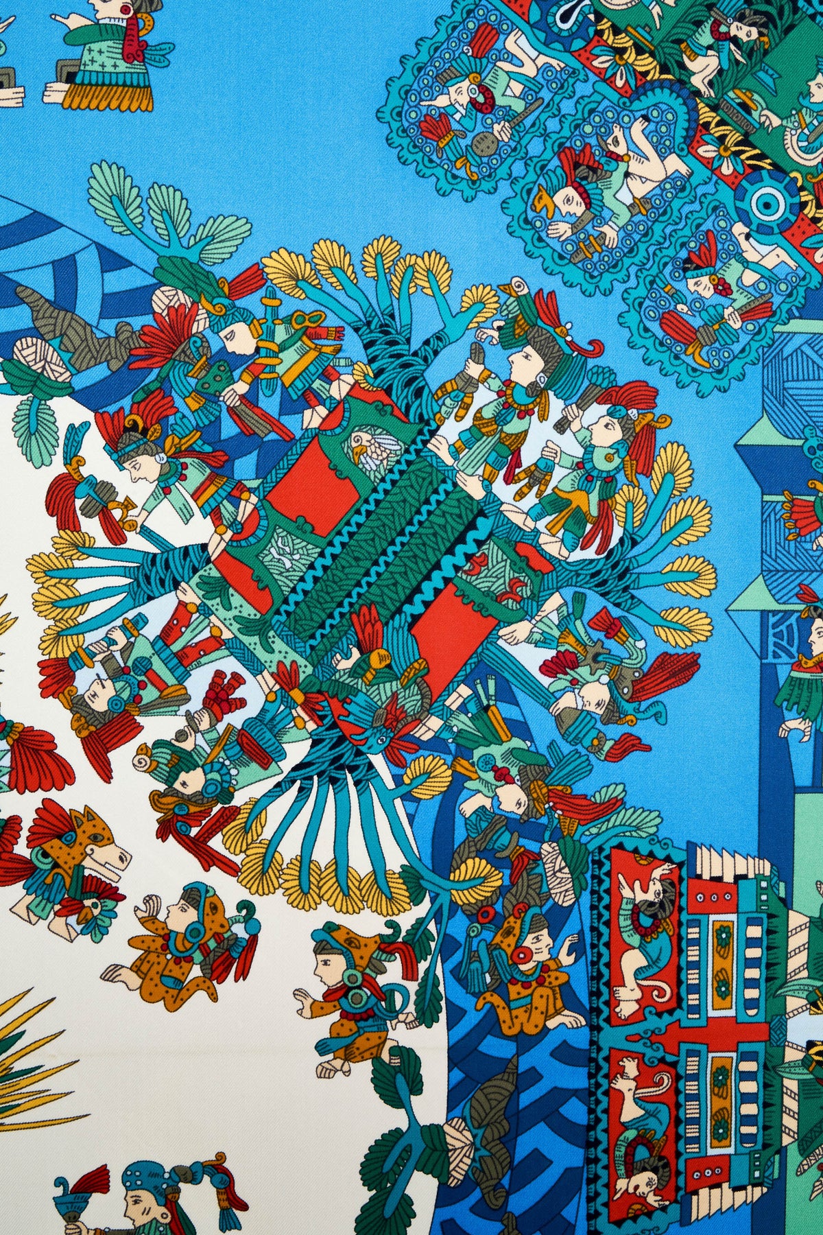 Hermes Silk Scarf 90cm Blue 
